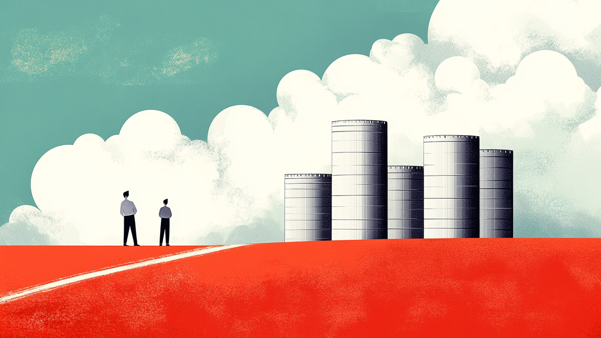 cloud storage silos abstract